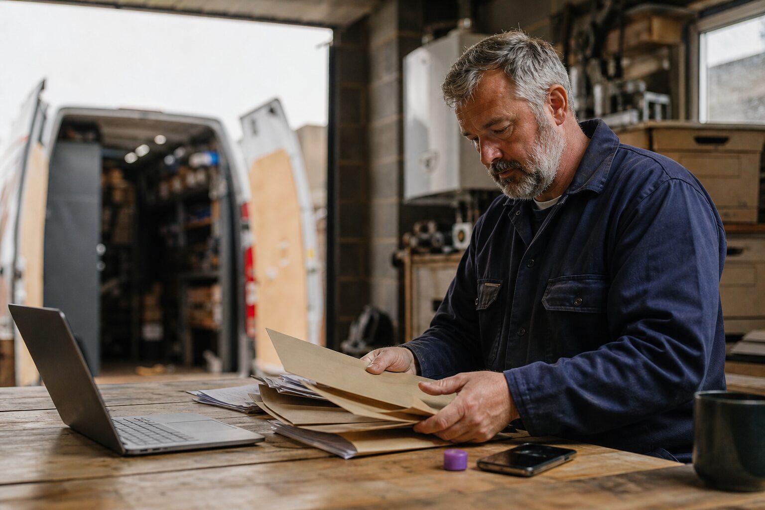 Trades business owner preparing records before switching from Tradify