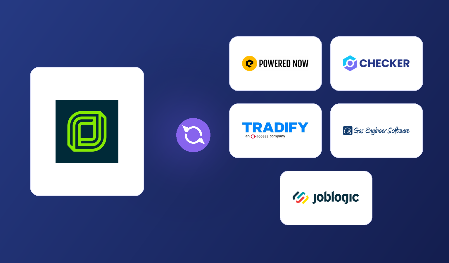 Official Jobber logo compared with five UK trade software alternative logos
